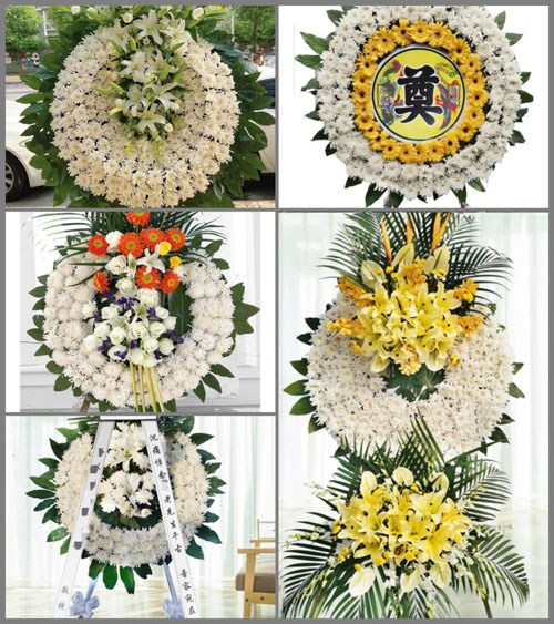 湖北襄阳市保康县寺坪镇简家坪村花圈速递